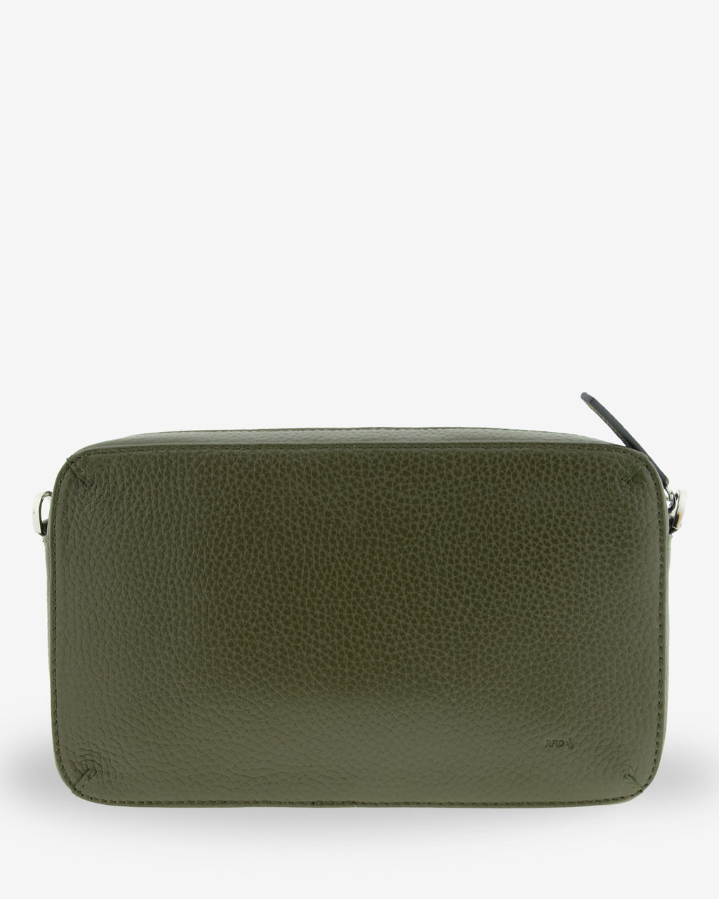 Bolso bandolera horizontal Nexo en color verde, vista trasera