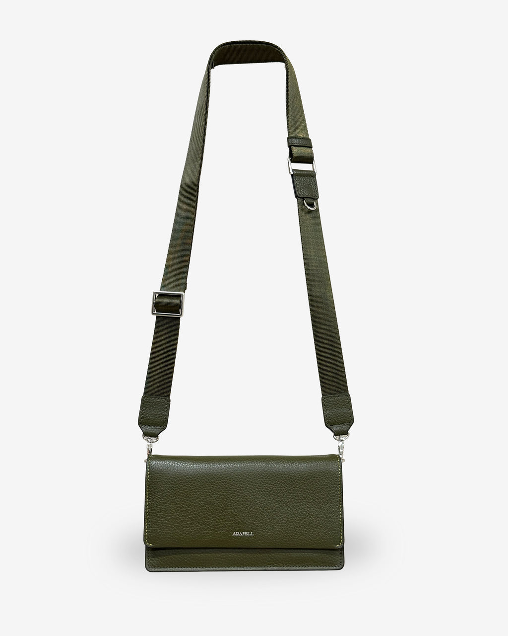 Bolso bandolera Nexo 8090 verde Loden con bandolera de nylon regulable y desmontable