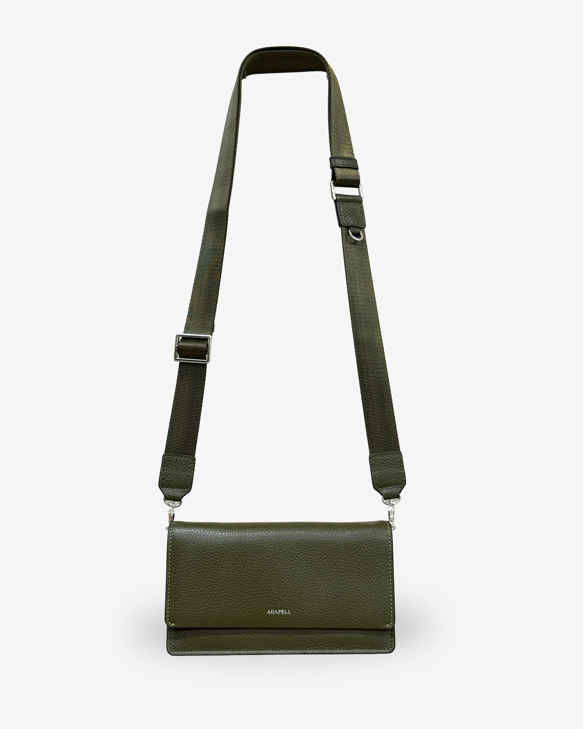 Bolso bandolera Nexo 8090 verde Loden con bandolera de nylon regulable y desmontable