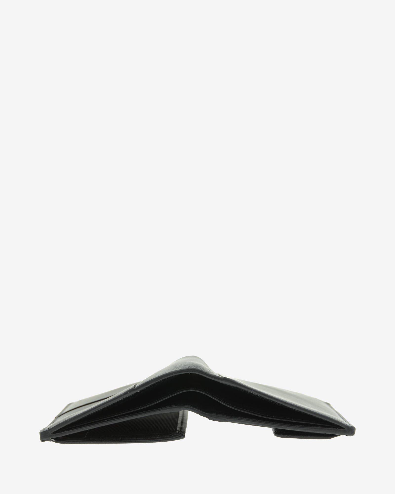 Cartera de hombre en piel de color negro, con RFID, vista doble compartimento para billetes