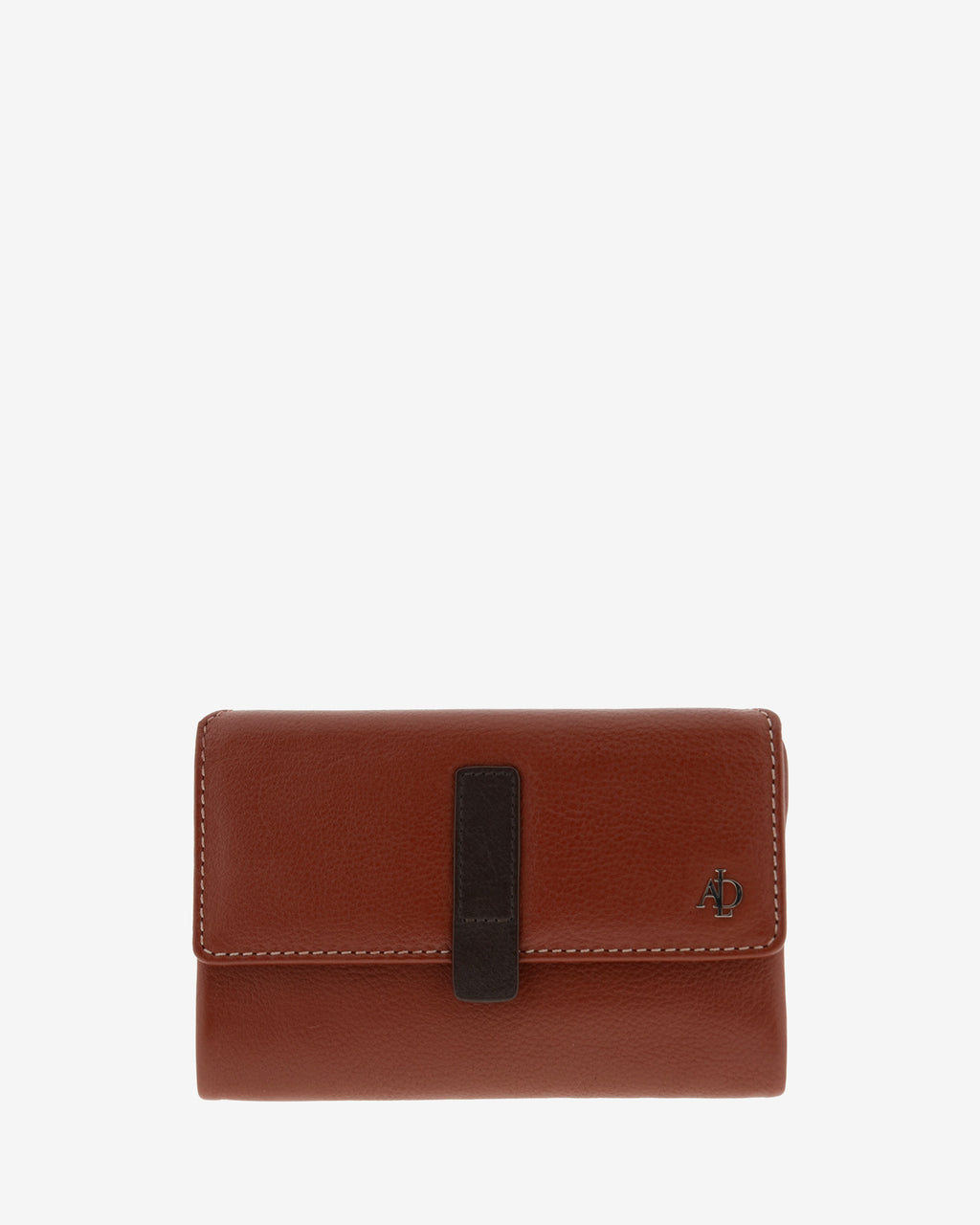 Cartera de piel Adapell para mujer en color chili vista frontal Ref. 4242-9