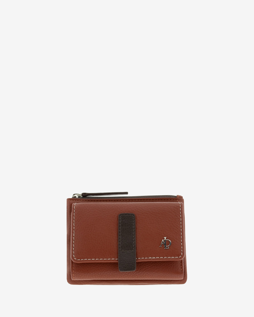 Cartera de mujer de piel pequena Adapell color chili vista frontal Ref. 4244-9