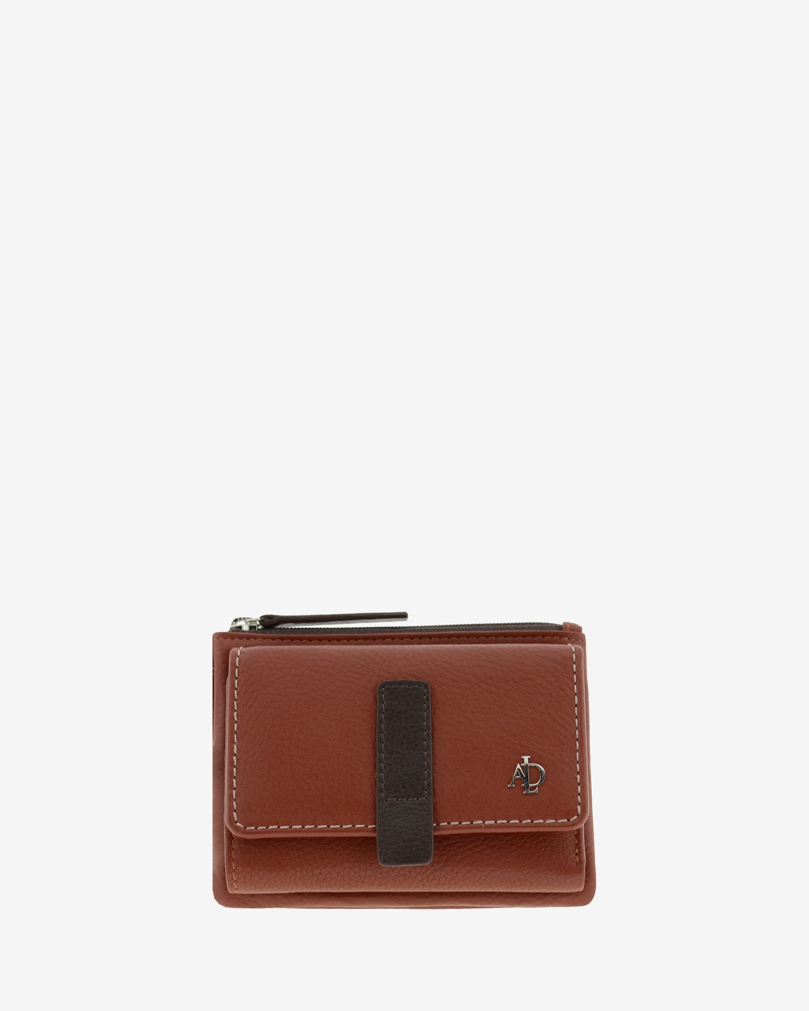 Cartera de mujer de piel pequena Adapell color chili vista frontal Ref. 4244-9
