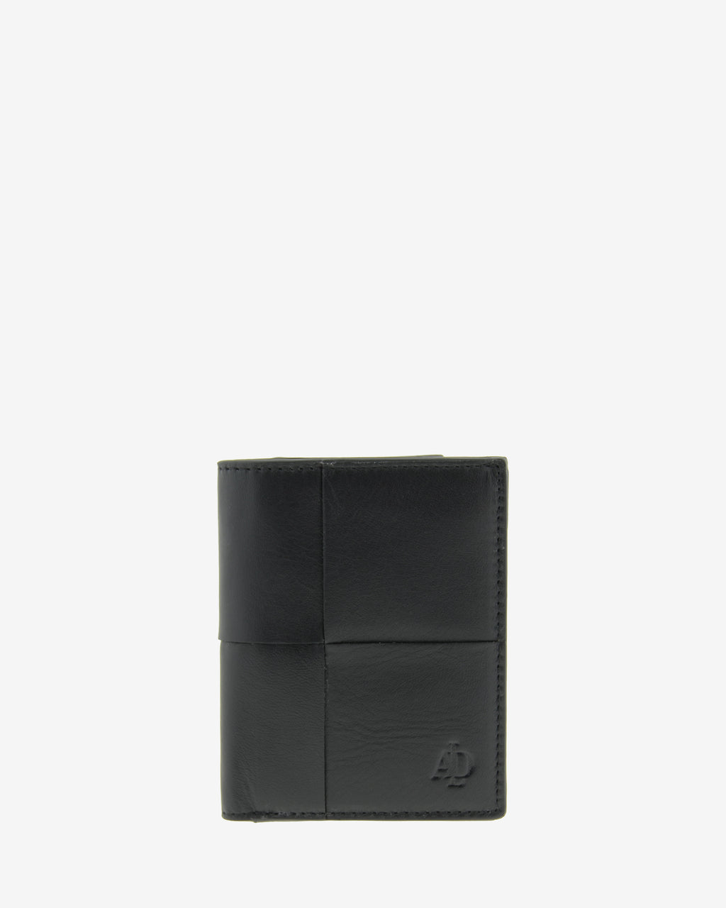 Cartera vertical de piel color negro con RFID, vista frontal, ref. 1665-1