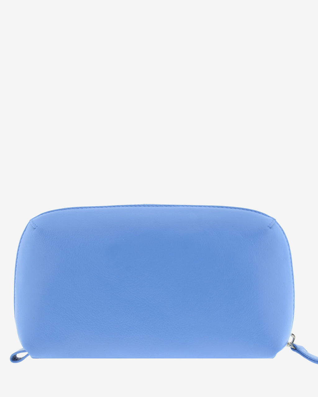 Tech pouch, estuche tecnológico en piel auténtica en color azul, ref. 8085-14,  con RFID y cierre de cremallera, vista trasera