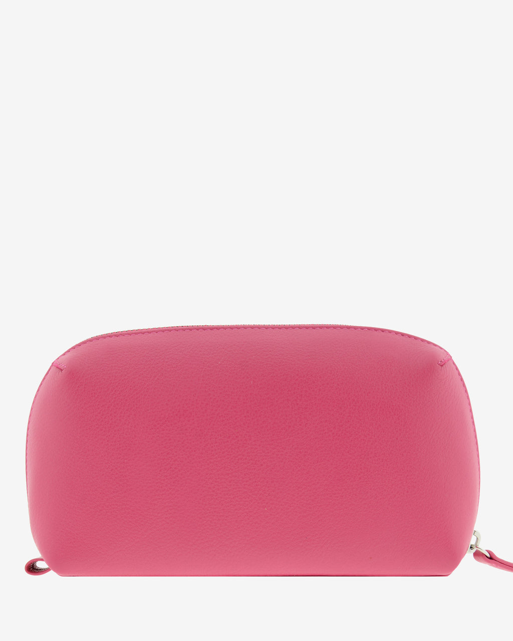 Tech pouch, estuche tecnológico en piel auténtica en color fucsia, ref. 8085-25,  con RFID y cierre de cremallera, vista trasera