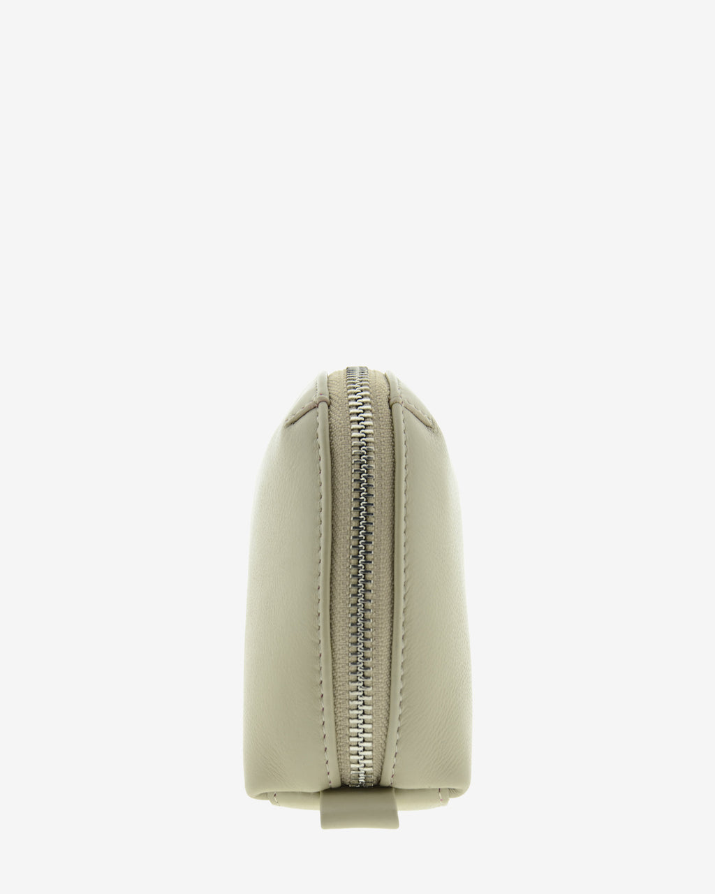 Tech pouch, estuche tecnológico en piel auténtica en color ice stone, ref. 8085-12,  con RFID y cierre de cremallera, vista lateral