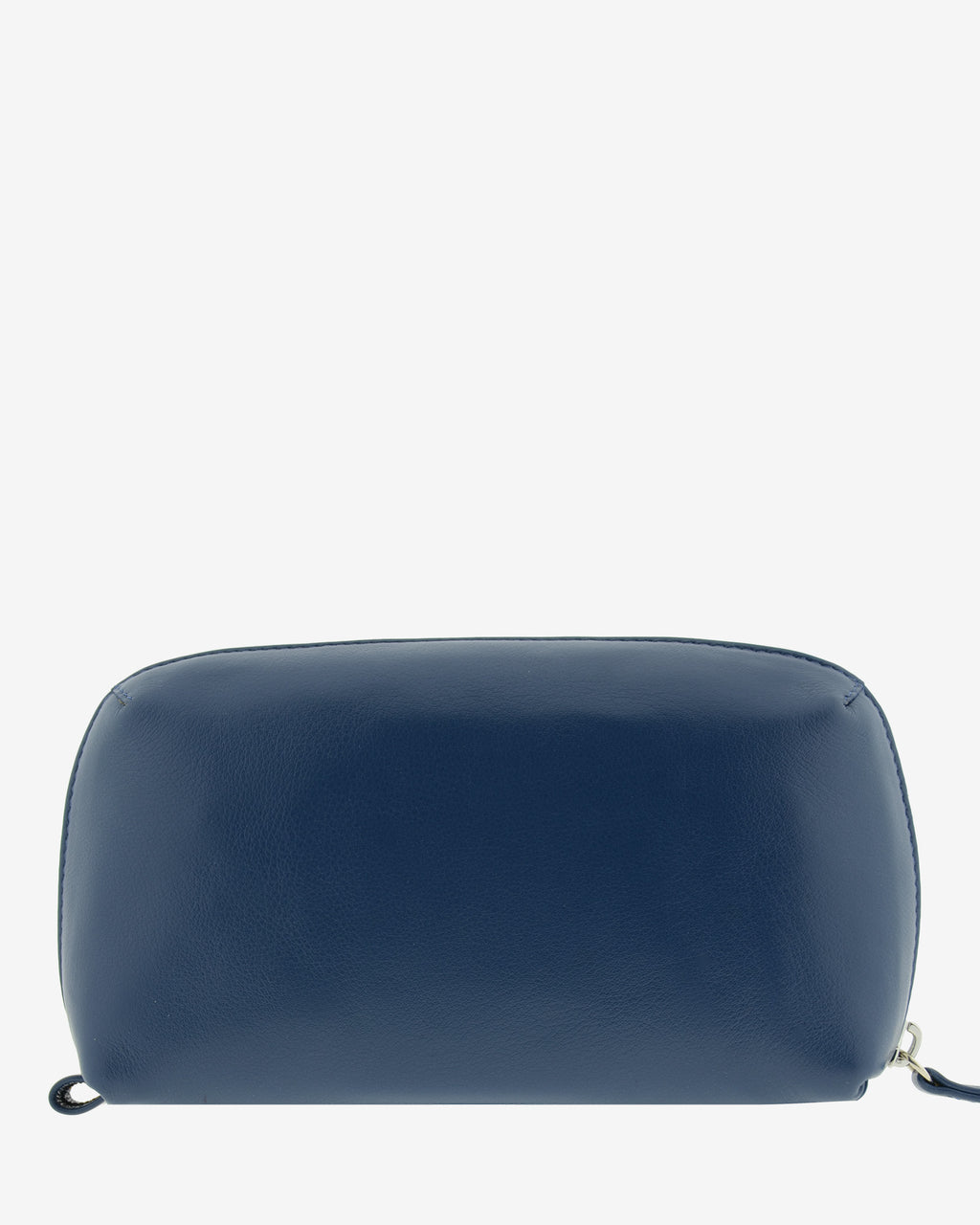 Tech pouch, estuche tecnológico en piel auténtica en color azul marino, ref. 8085-20,  con RFID y cierre de cremallera, vista trasera