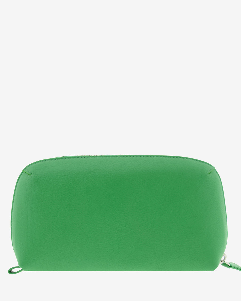 Tech pouch, estuche tecnológico ref. 8085-5 en piel auténtica en color verde y cierre de cremallera, vista trasera